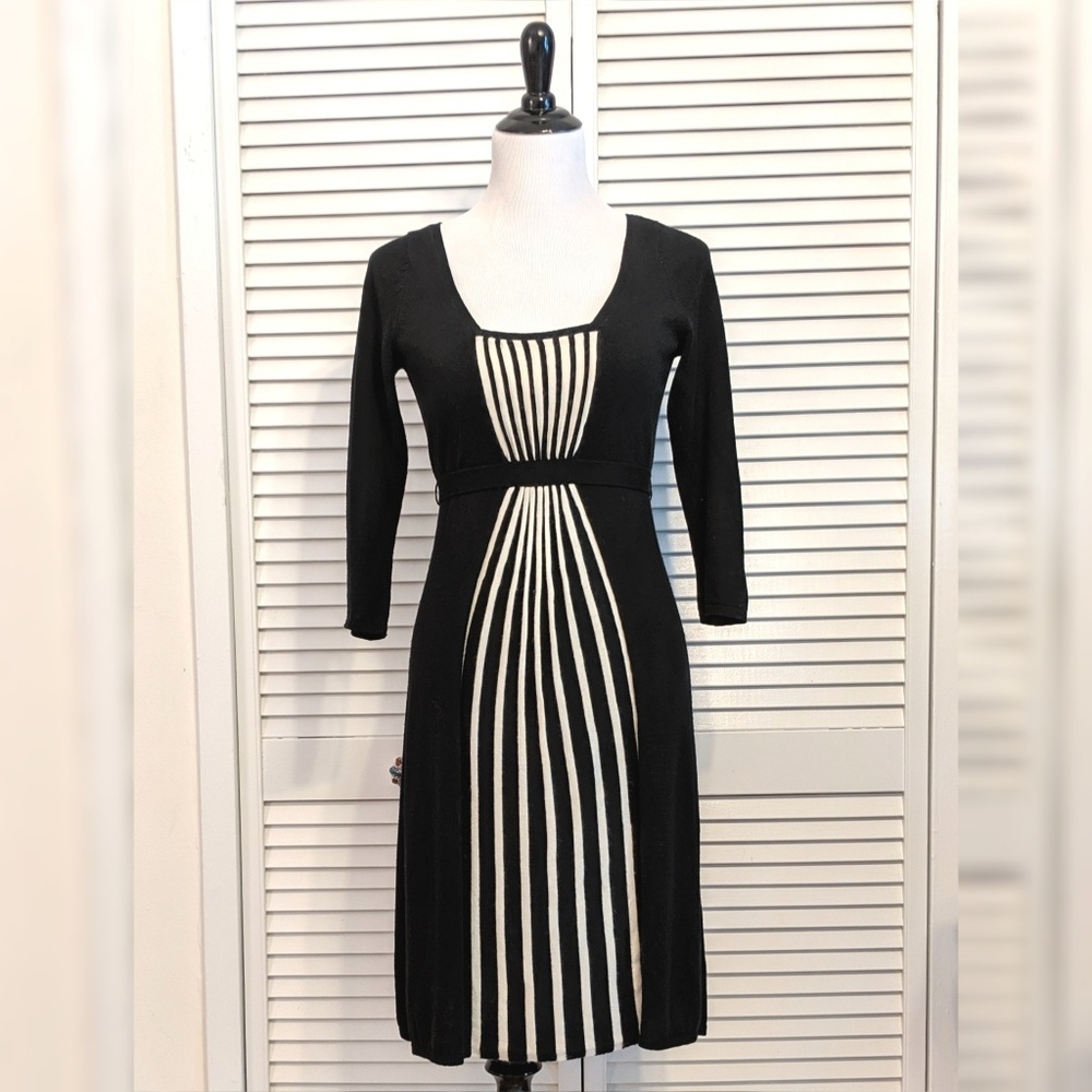 Cotton/Wool Blend Sweater Dress